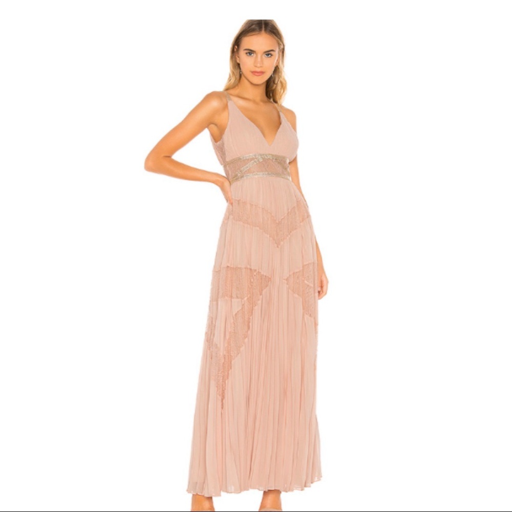 Eve Pleated Gown 
BCBGMAXAZRIA size 2